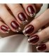 NA090 - Red French-Style Glam Nails